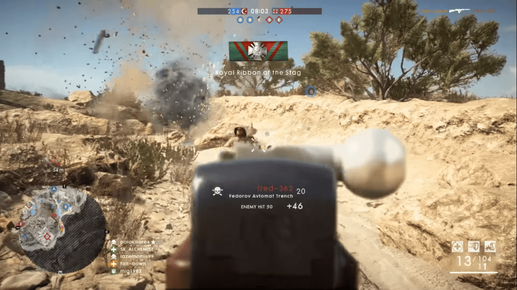 Gameplay with the Federov.