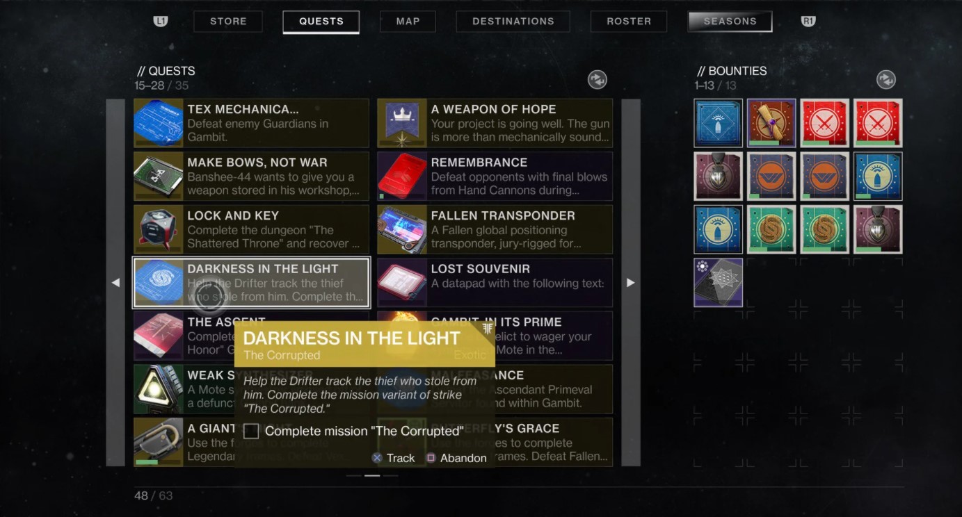 Darkness in the Light Destiny 2