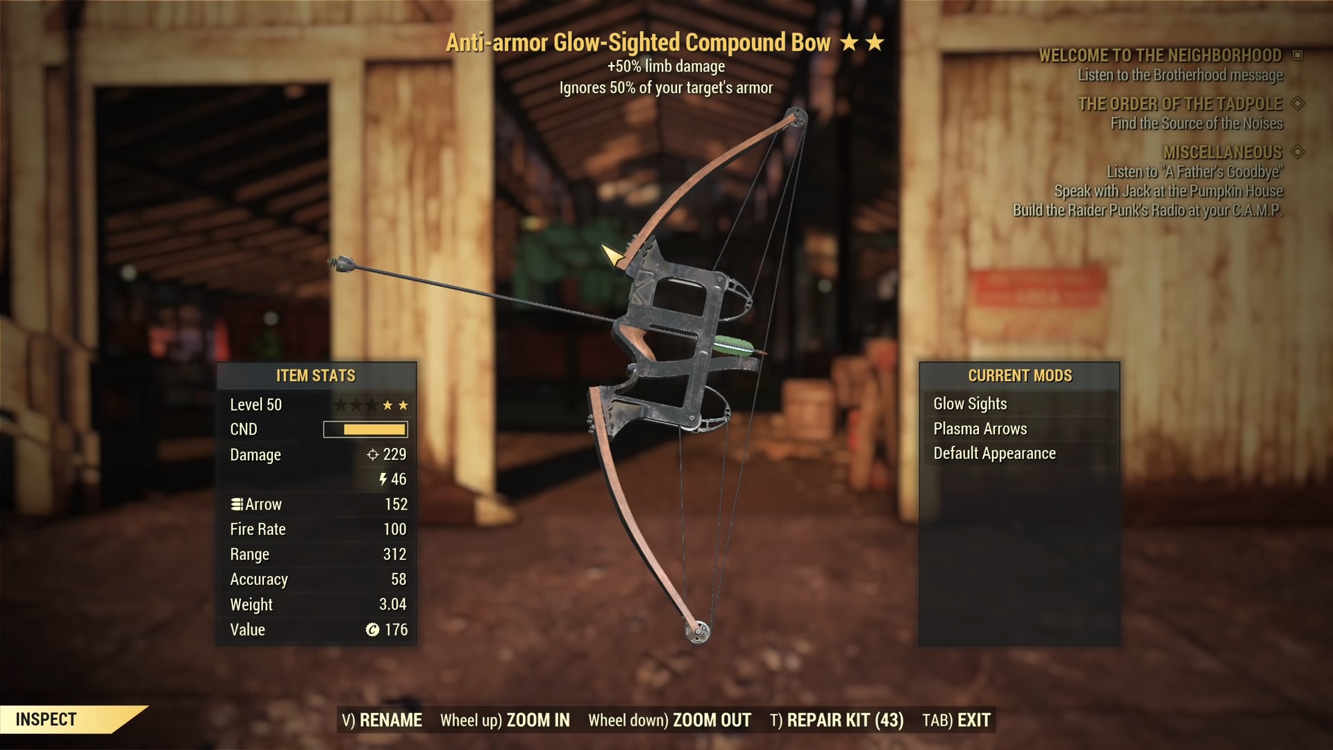 Fallout 76 Compound Bow