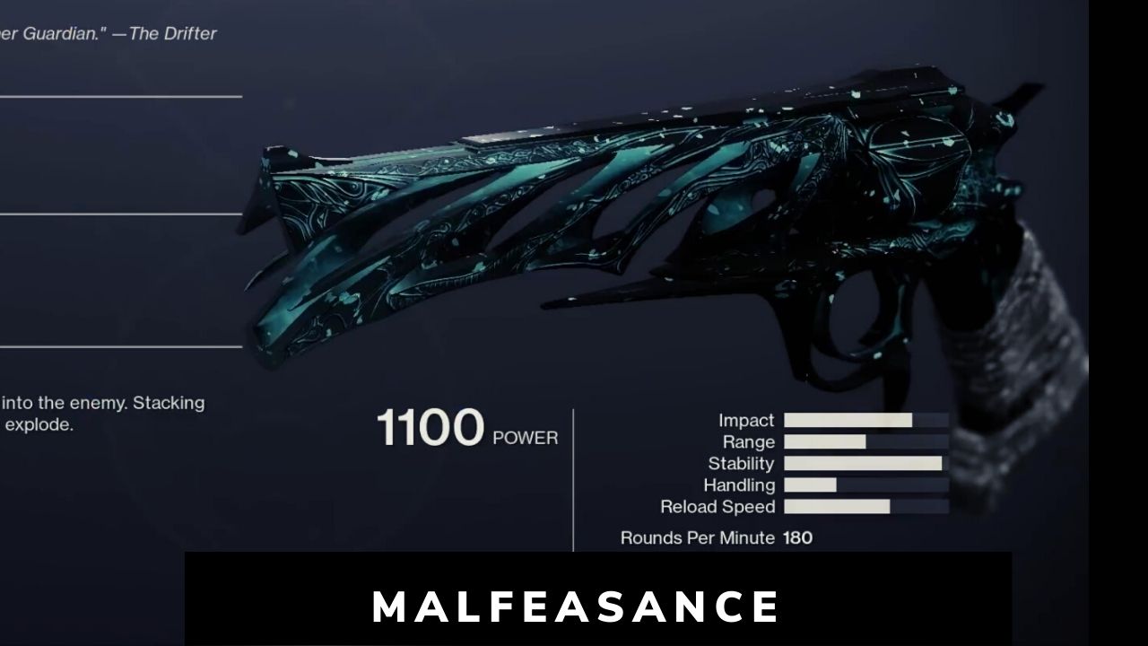 Malfeasance Destiny 2 Hand Cannon 