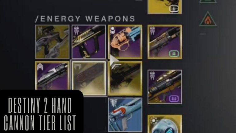 Destiny 2 Hand Cannon Tier List