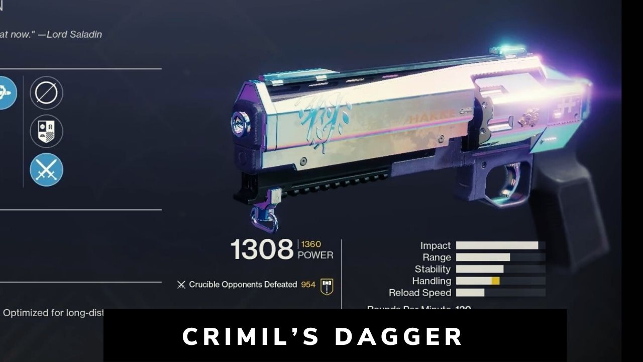 Destiny 2 Crimil's Dagger