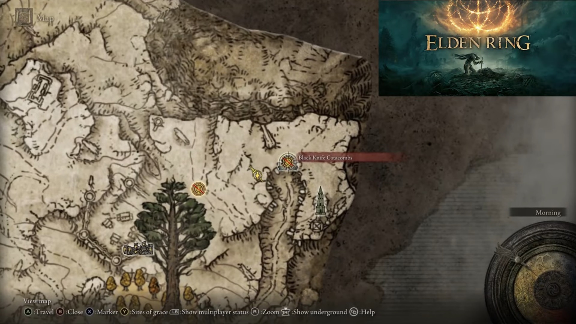 Black Knife Catacombs Location Elden Ring