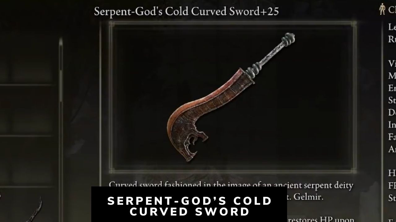 Serpent-god’s cold Curved sword