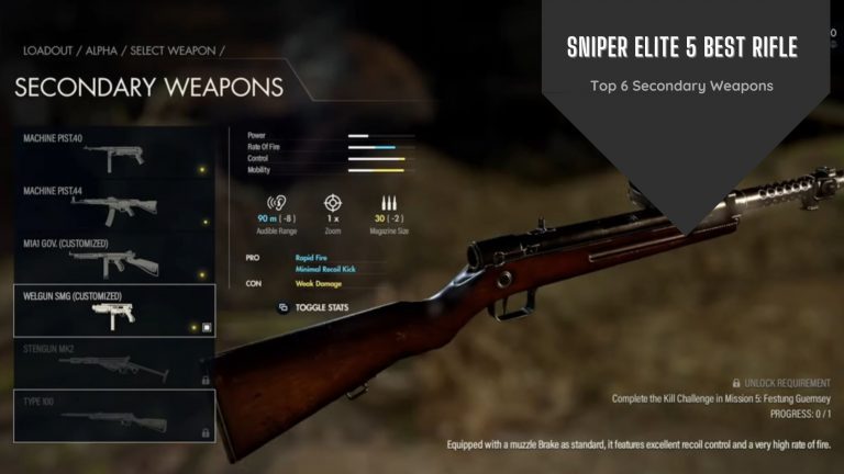 Sniper Elite 5 Best Rifle