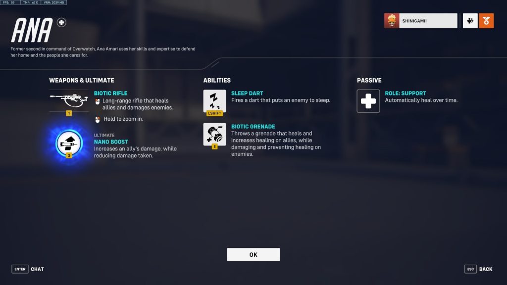 Ana's Weapon and Abilities