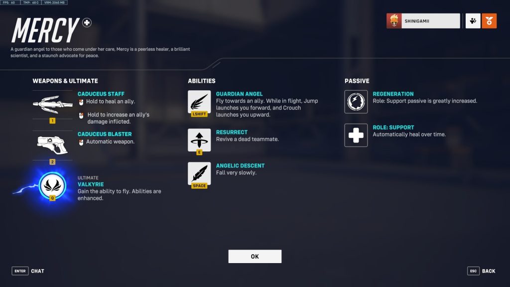 Mercy's Weapon and Abilities