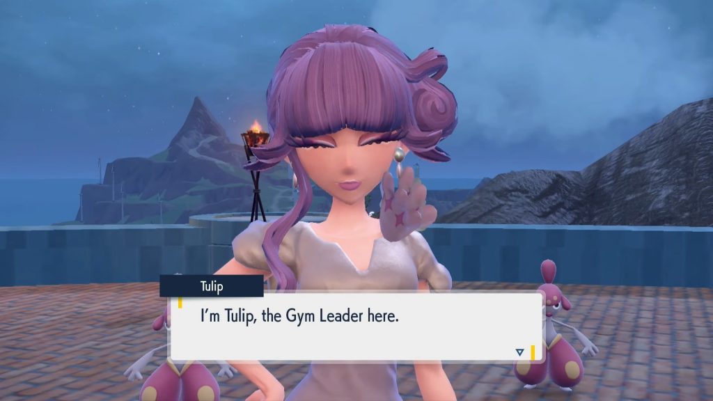 Tulip, the Psychic-type Gym Leader.