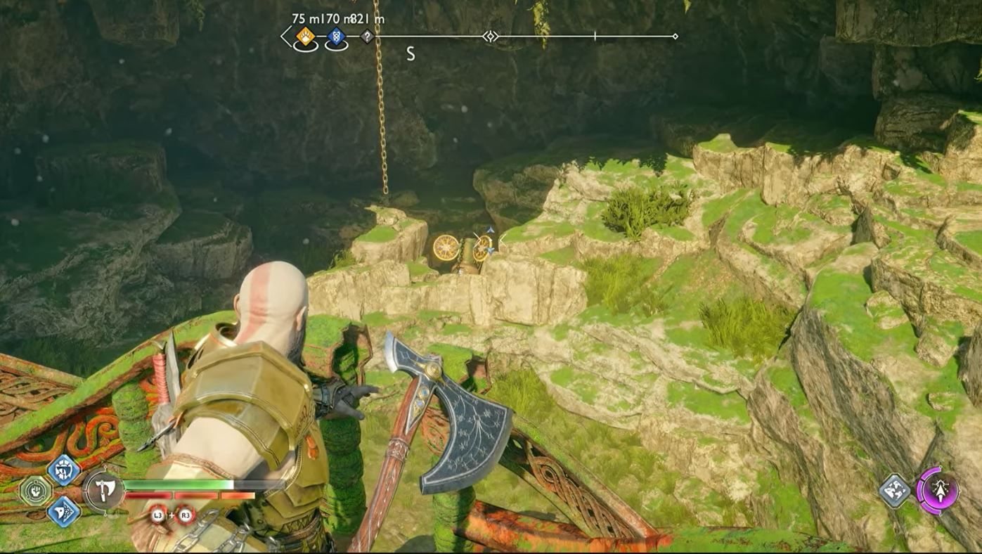 location of F Rune's Switch at Cliffside Ruins