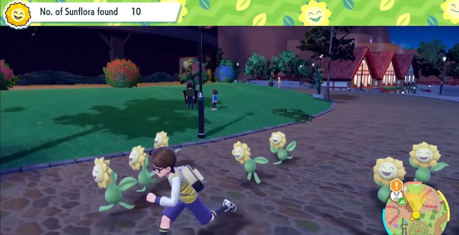 Lagging of surrounding characters due to low FPS in Pokémon scarlet and violet.