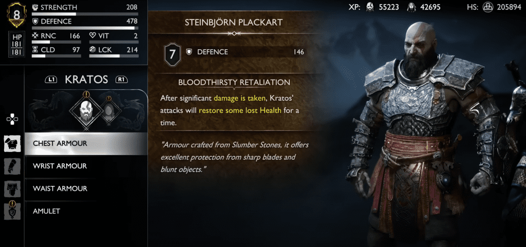 SteinBjorn Armor Set in God of War Ragnarok