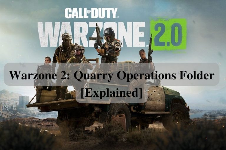 Quarry Operations Folder Warzone 2