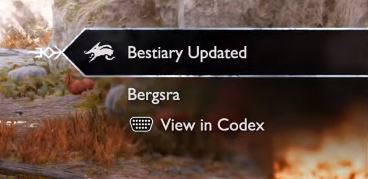 Bergsra: A beast in the side quest "The Lost Treasure"