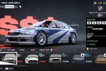 BMW M3 GTR NFS