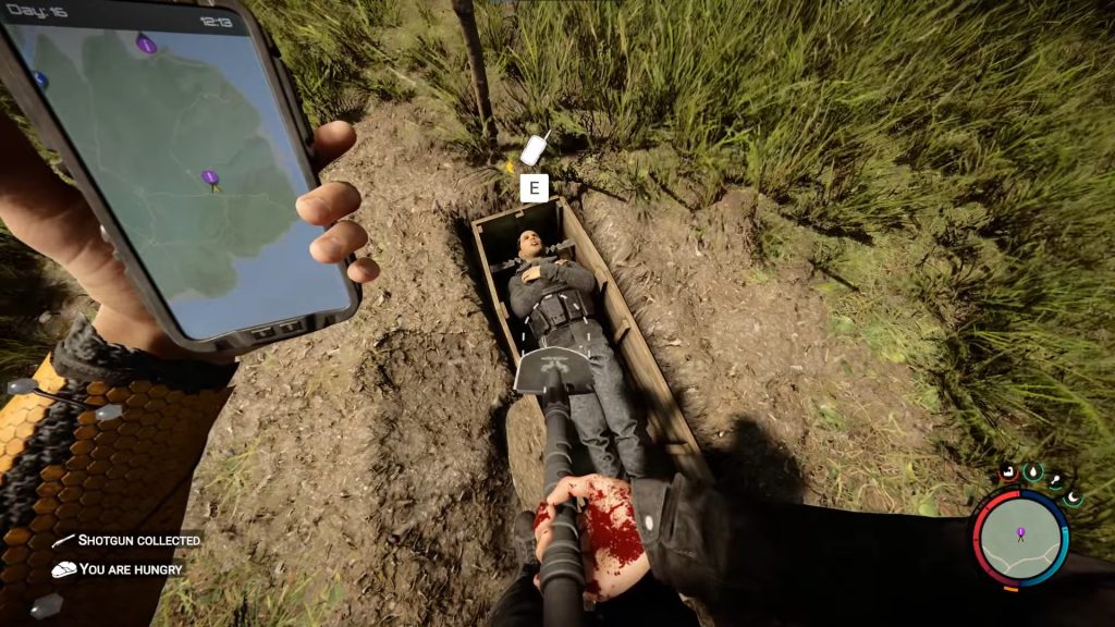 GPS Locator in the Wooden Grave 