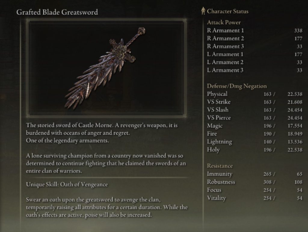 elden ring grafted blade greatsword