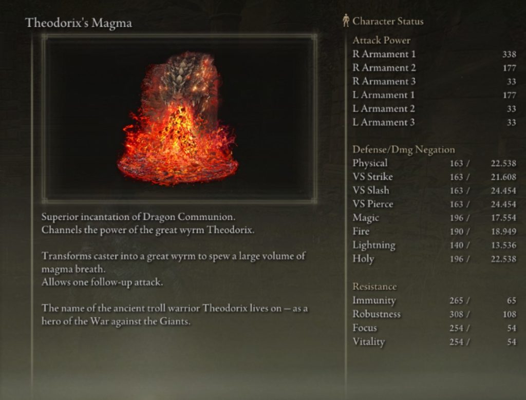 elden ring theodorixs magma