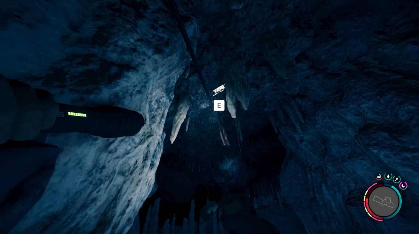 using rope gun in shovel cave