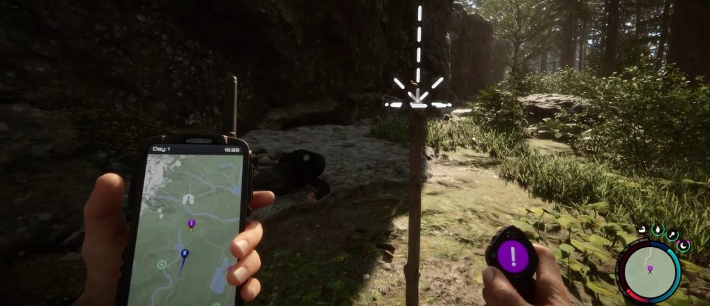 Placing GPS Locator on a Stick