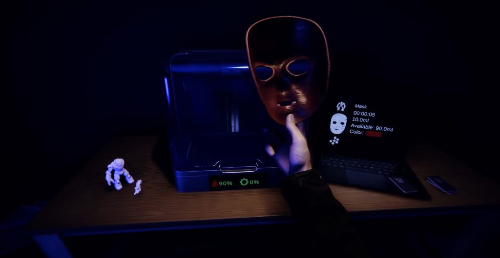 Crafting a Red Mask using 3D Printer