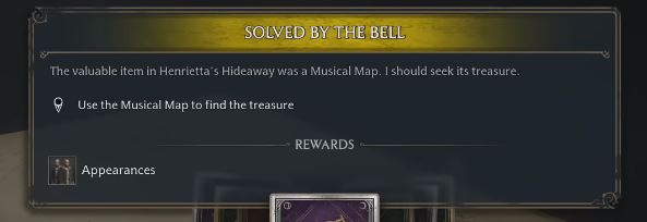 Quest that includes the musical map