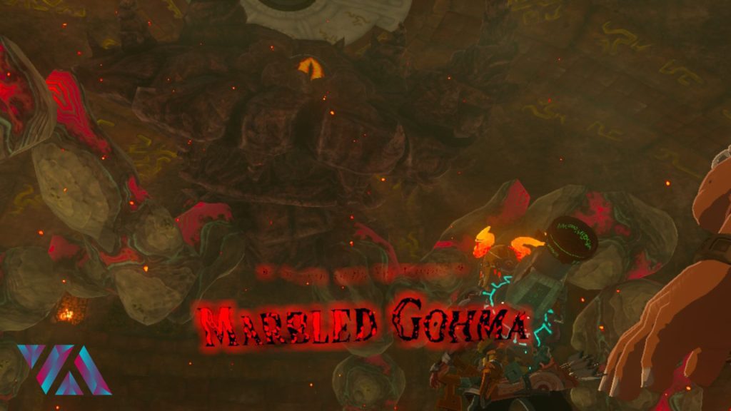 Marbled Gohma, one of the many temple Legend of Zelda Tears of the Kingdom bosses