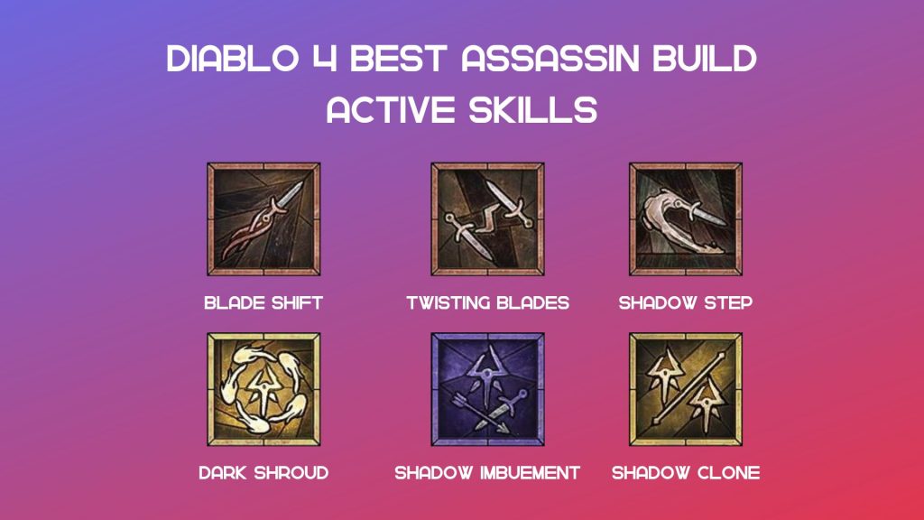 Our suggested Active Skills for the assassin build.