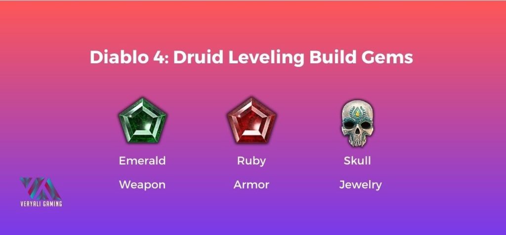 Diablo 4 Druid Leveling Build - Gems