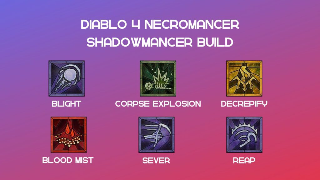 Shadowmancer Diablo 4 Necromancer build.