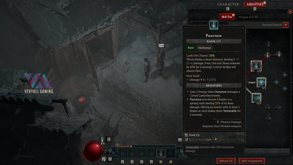 Puncture Ability in Diablo 4 for AOE Class