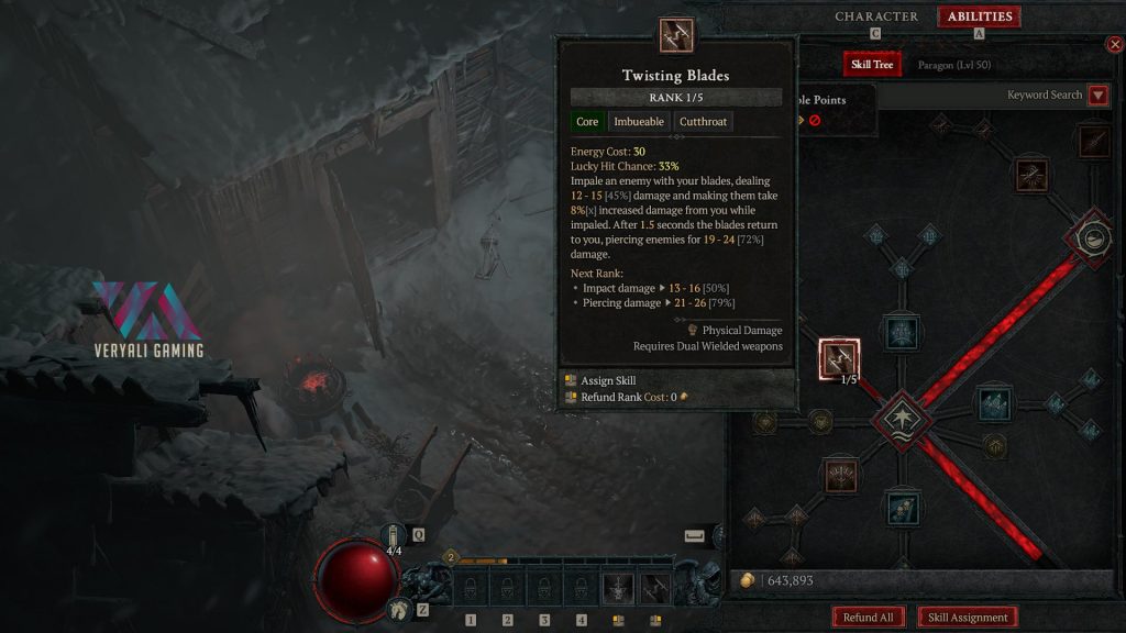 Diablo 4: AOE Class - Twisting Blades Skill