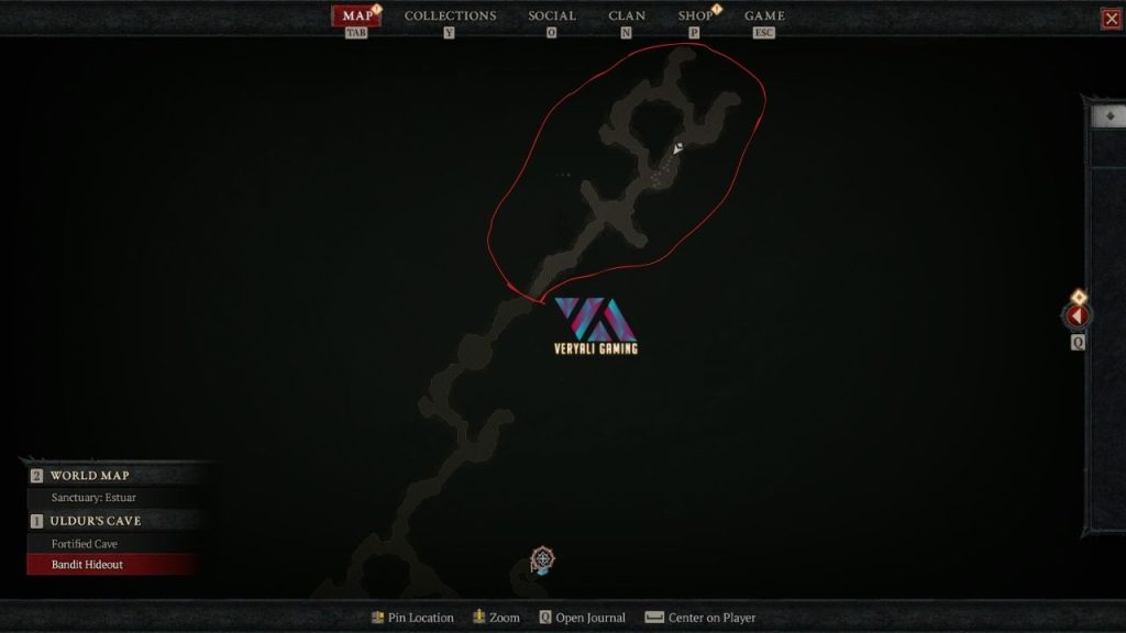 diablo 4 bandit hideout dungeon map location