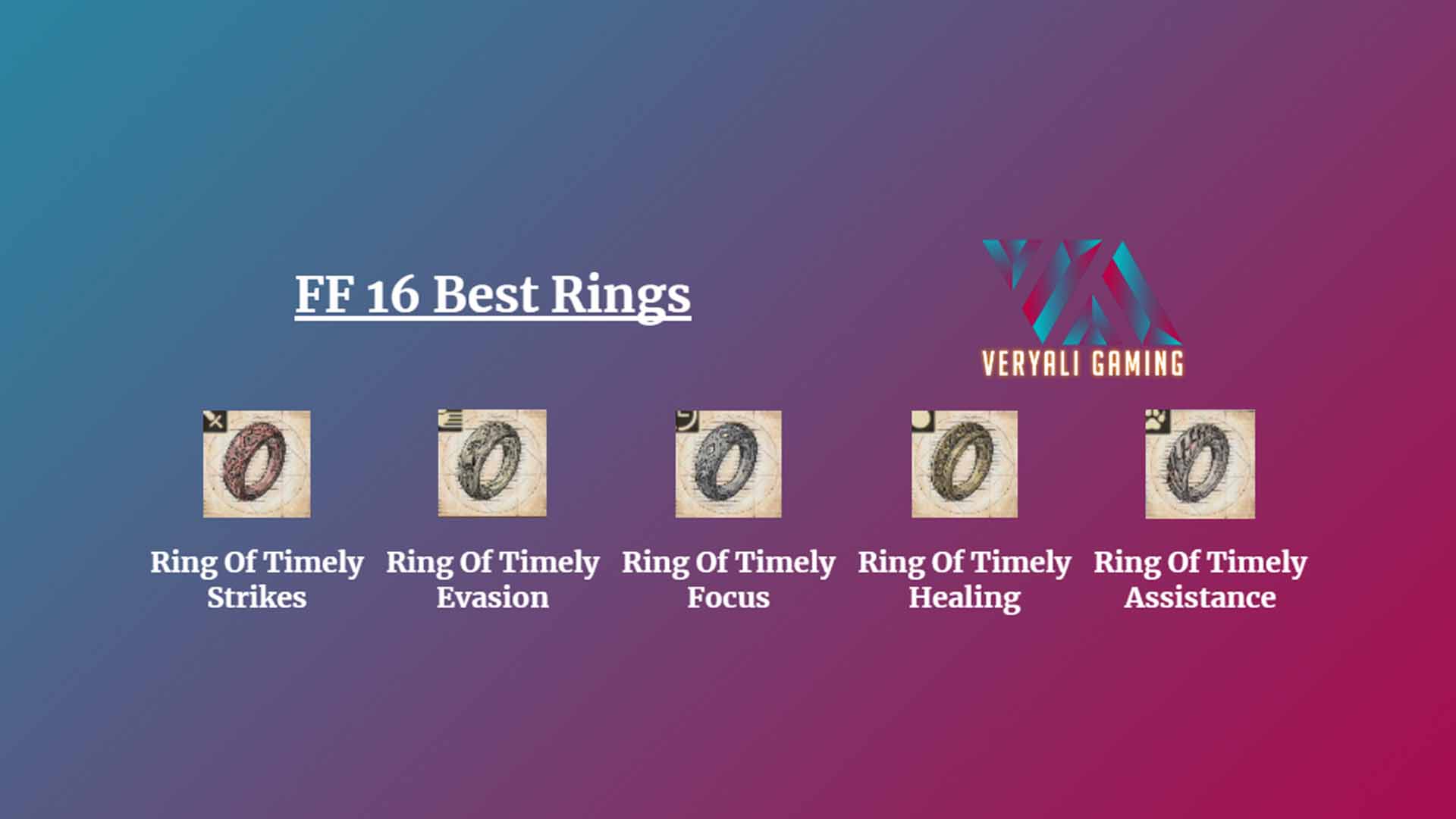 Final Fantasy 16 Best Rings