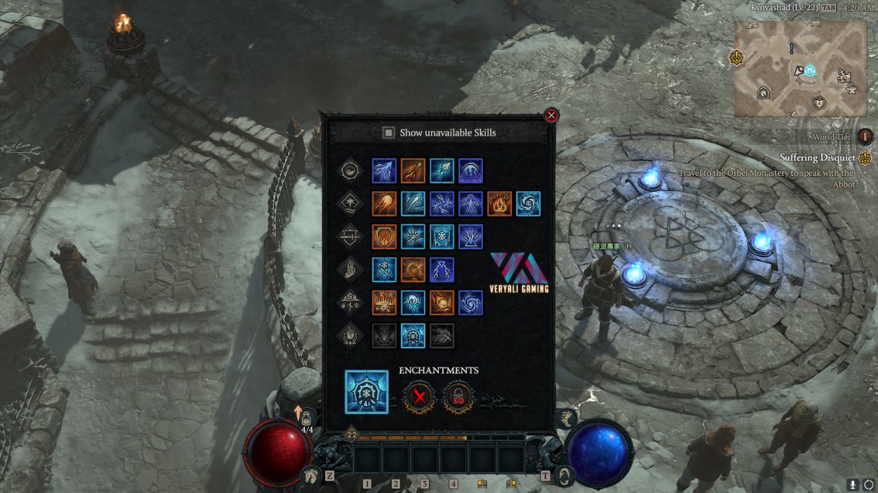 diablo 4 enchantment slot not working