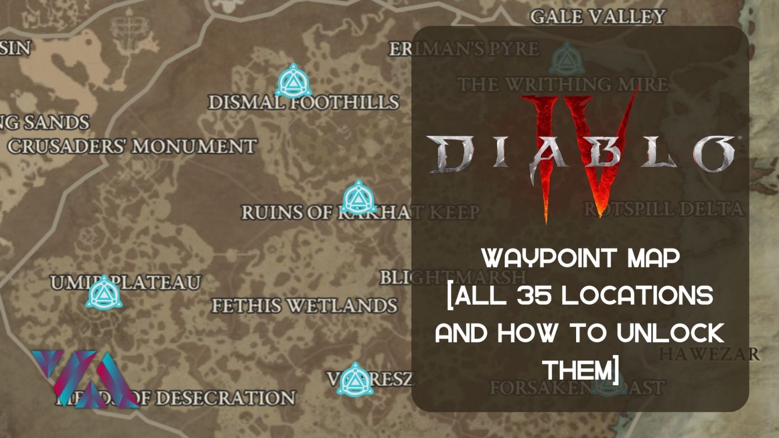 Diablo 4 Waypoint Map [All 35 Locations] - VeryAli Gaming