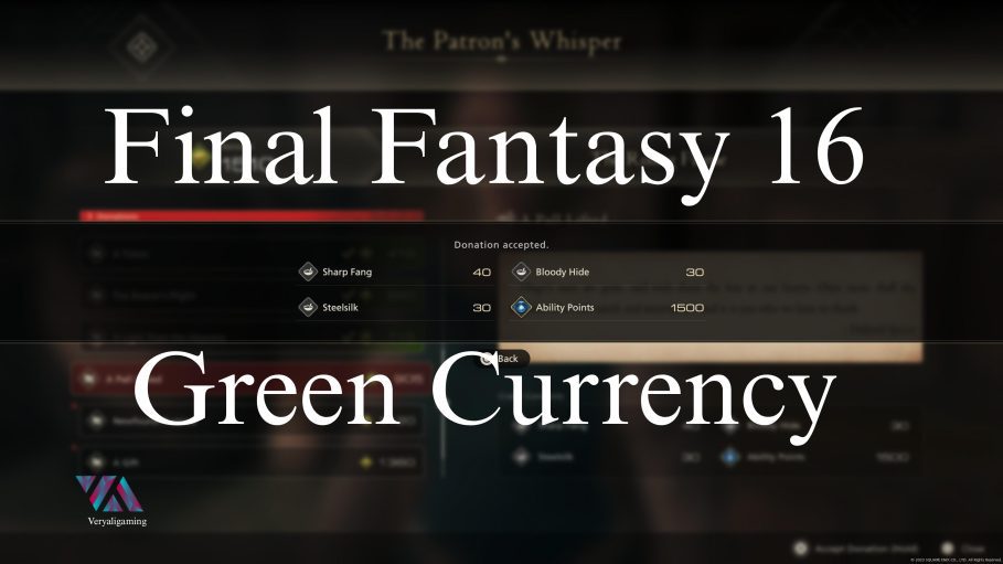 Final Fantasy 16 Green Currency