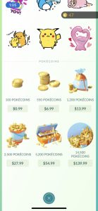 Microtransactions in Pokemon Go